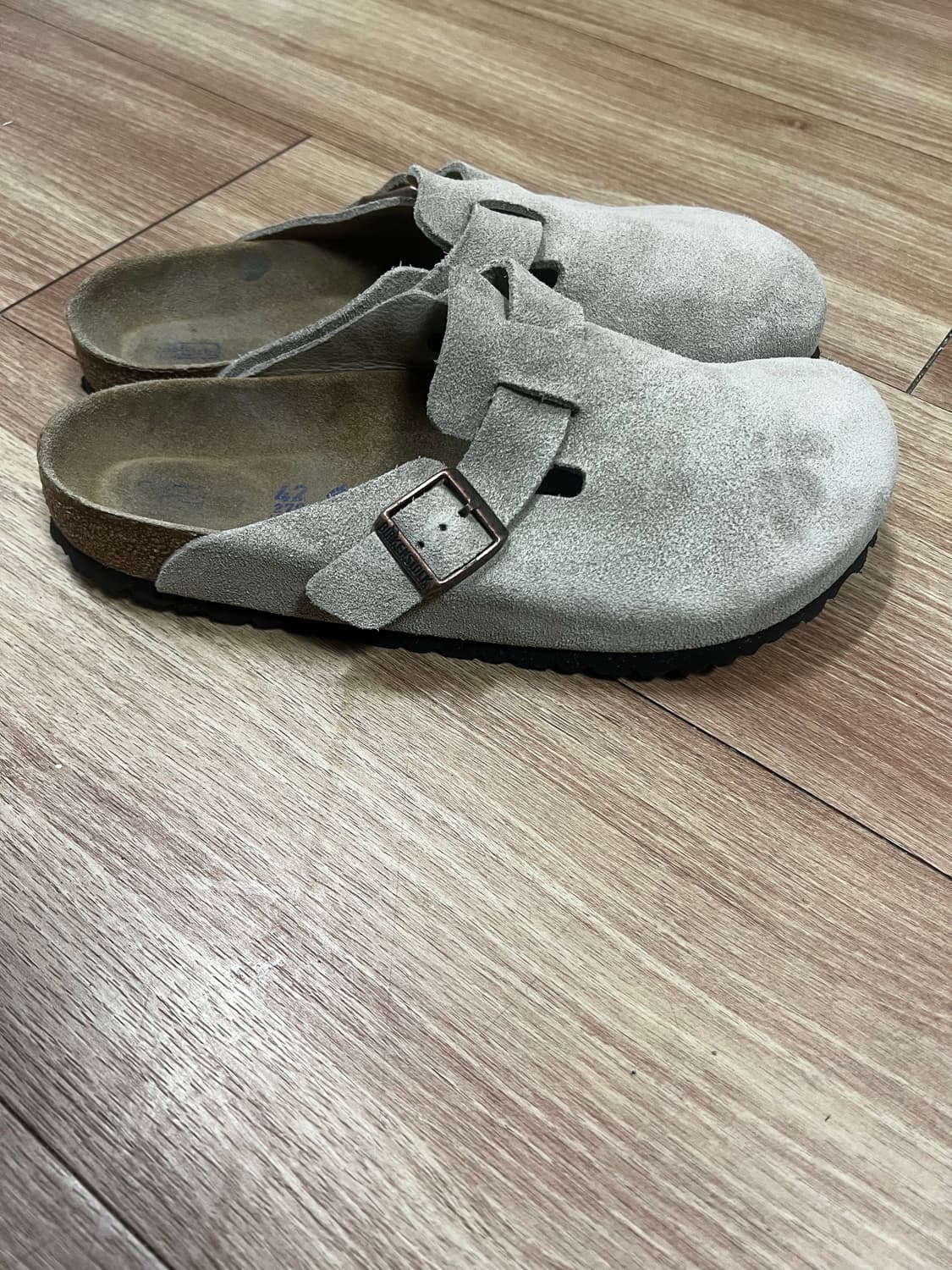 버켄스탁 보스턴 소프트 풋베드 토프 - 레귤러 타우페 (42) 판매 상품이미지6