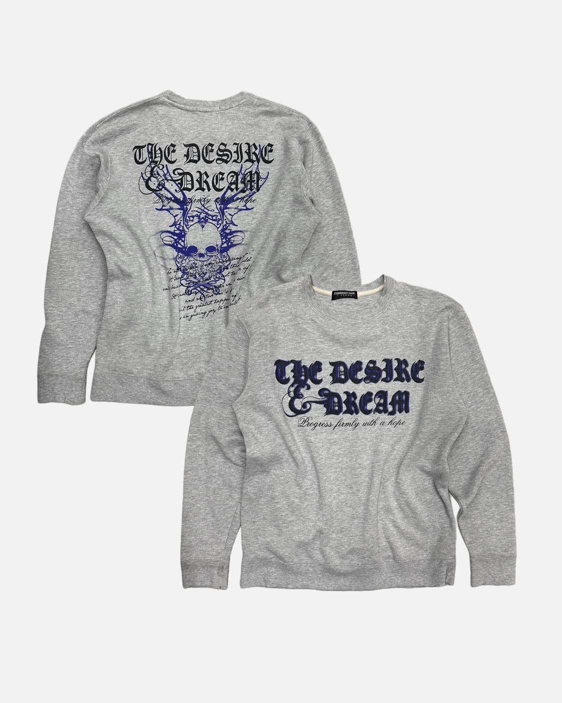 skull gothic lettering sweatshirt 상품이미지1