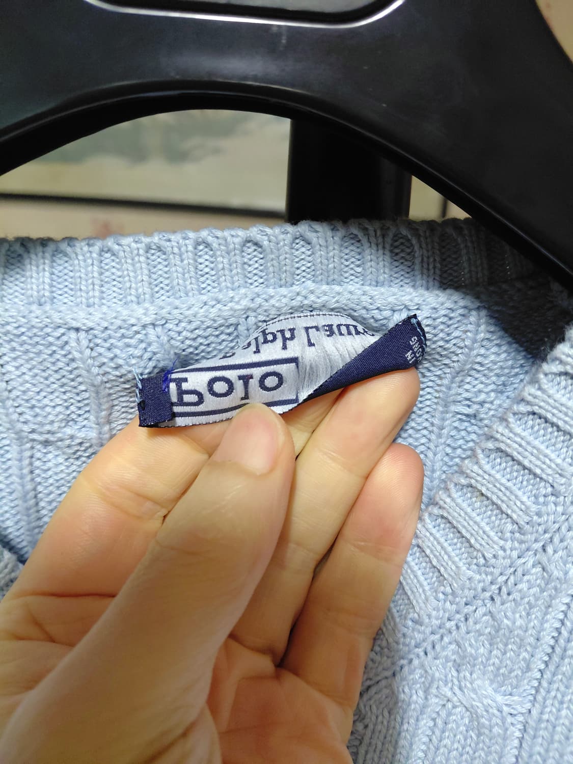 [폴로 랄프로렌]면 케이블 브이넥 니트 베스트(조끼)100사이즈 상품이미지4