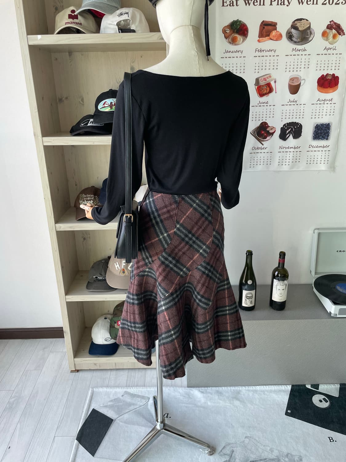 버버리 체크 울 스커트 상품이미지7