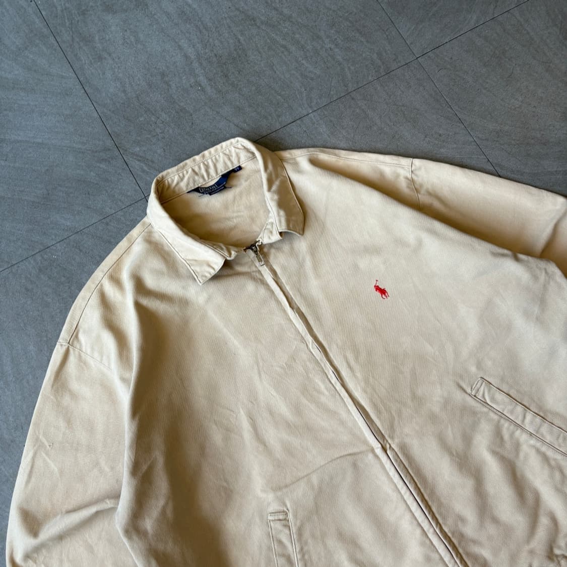 91년 신한 생산 폴로 베이지 스윙톱 자켓 상품이미지2