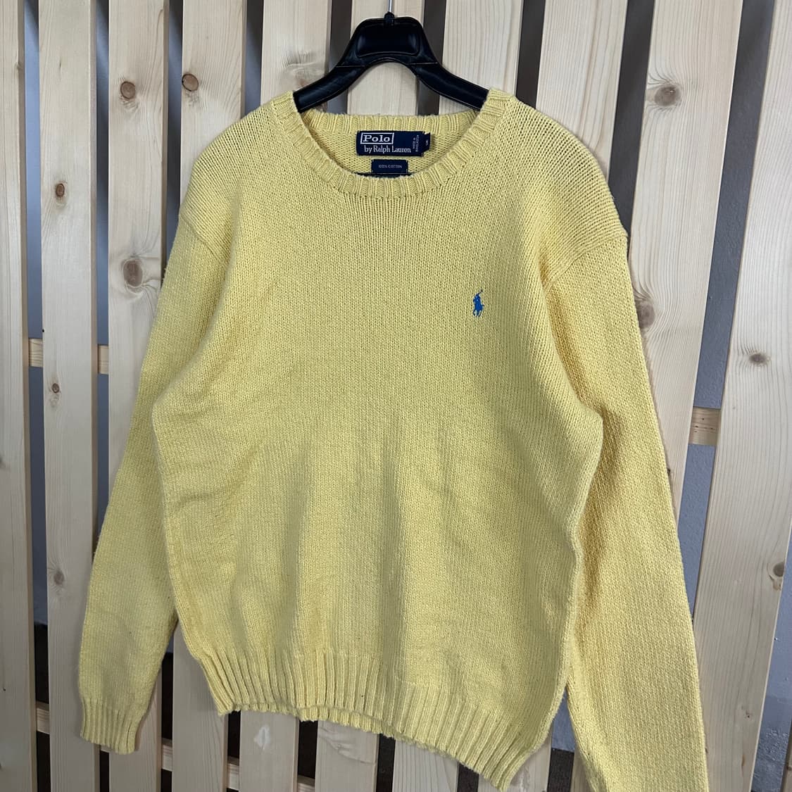 (M) 폴로 랄프로렌 옐로우 니트 스웨터 상품이미지2