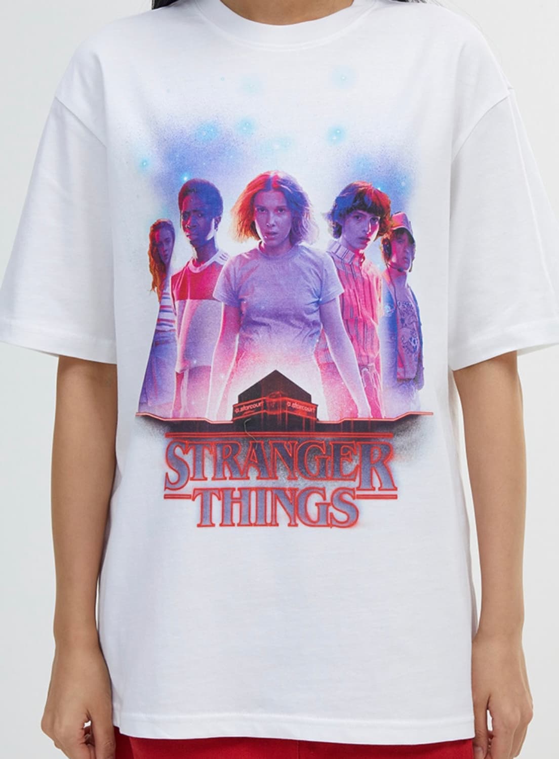 [새제품/단종] 기묘한이야기 티셔츠 white M 상품이미지3