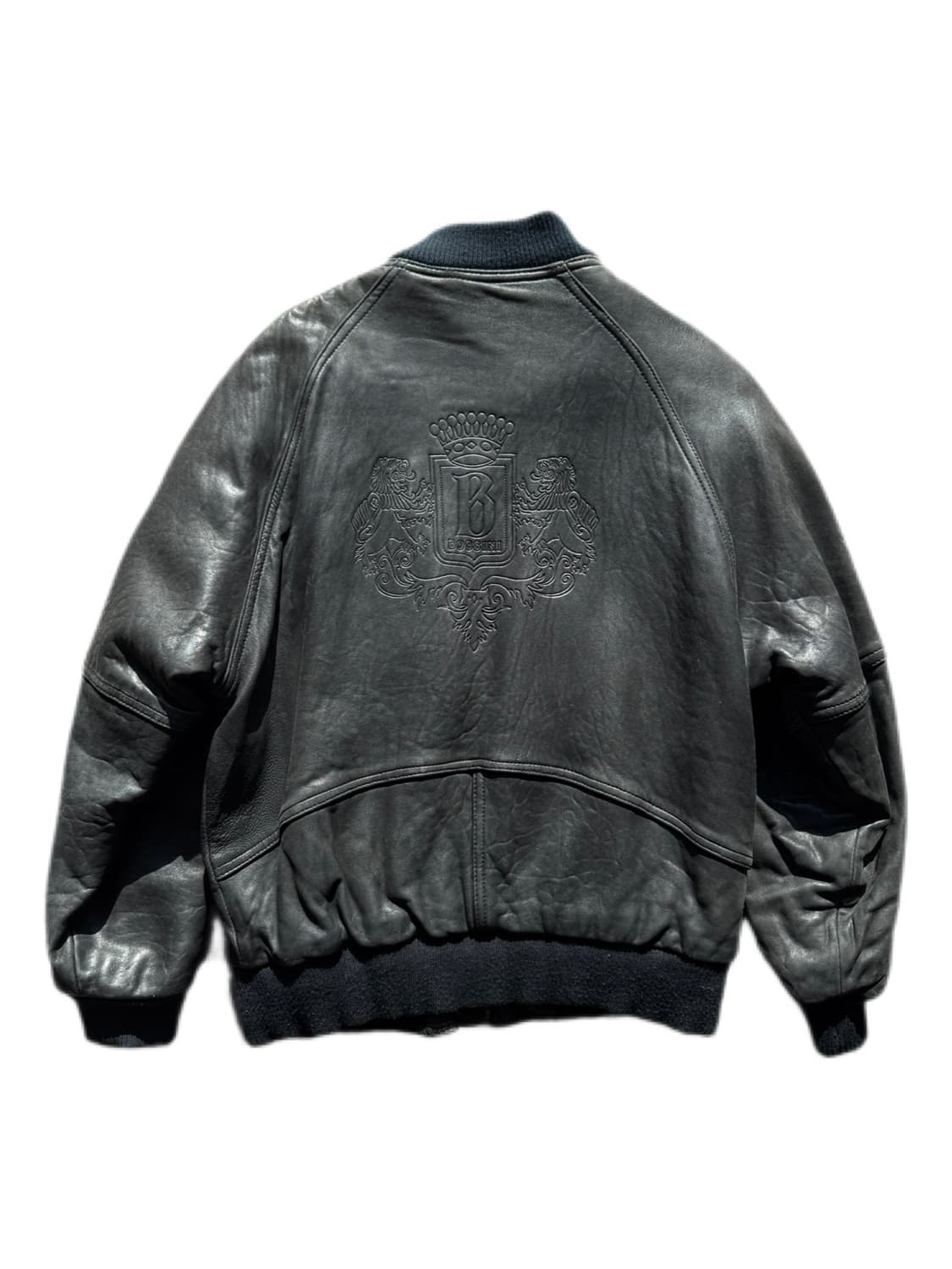 90s 보시니 램스킨 ma-1 자켓 S(L) 상품이미지3