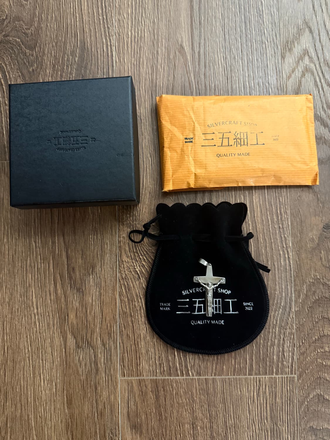 삼오세공 크로스 실버 펜던트  상품이미지2