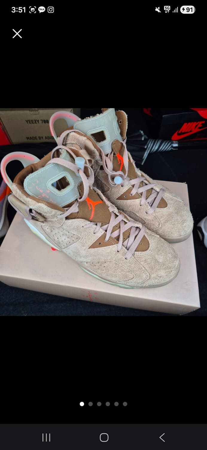 조던 6 x 트래비스 스캇 레트로 SP 브리티쉬 카키 290 상품이미지1