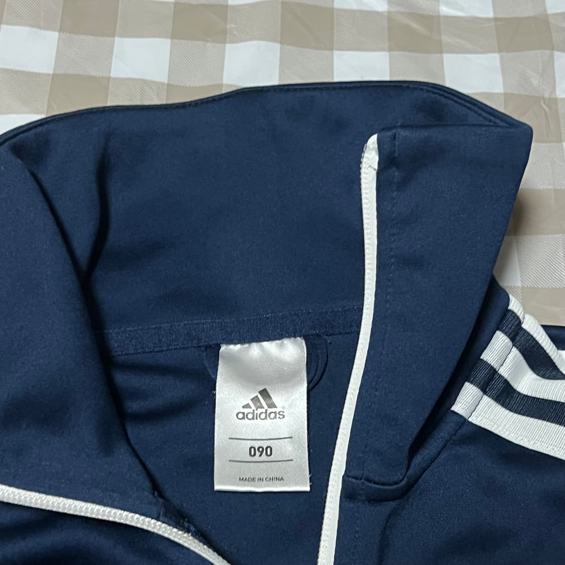 아디다스 져지 네이비 90 집업 삼선 트랙탑 곤색 Y2K 상품이미지4