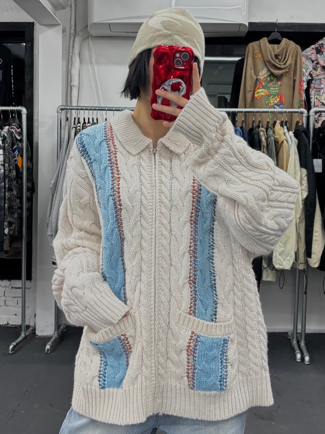 오베이 에즈라 집업 가디건 상품이미지3