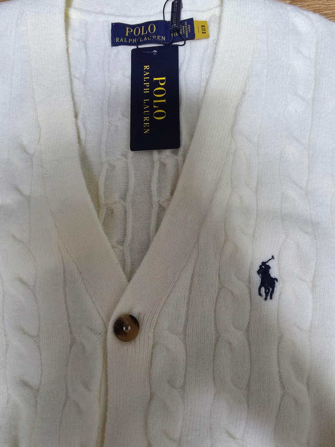 폴로 케이블 니트 울 캐시미어 가디건 상품이미지4