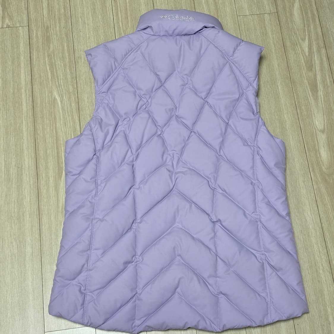 콜롬비아 빈티지)라벤더 여성 퀼팅 겨울 오리털 경량패딩조끼 베스트 상품이미지2