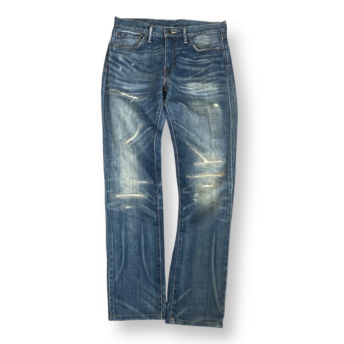 (34) 리바이스 511 중청 데미지 워싱 데님 팬츠 상품이미지1