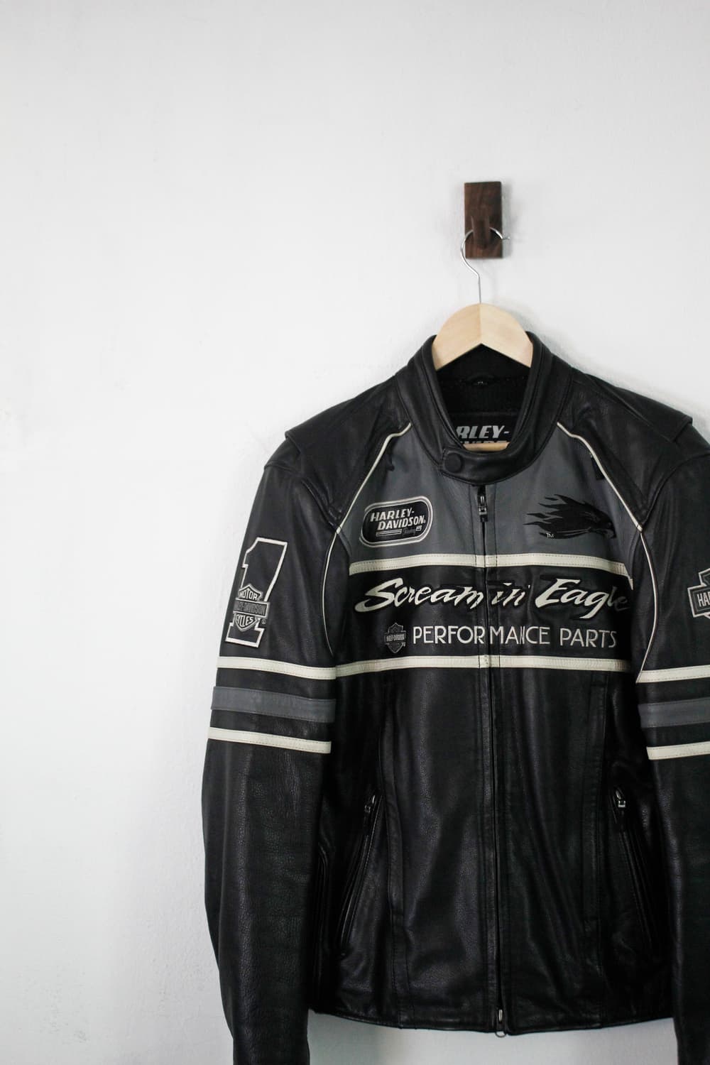 Haley-Davidson Leather Racing Jacket 상품이미지4
