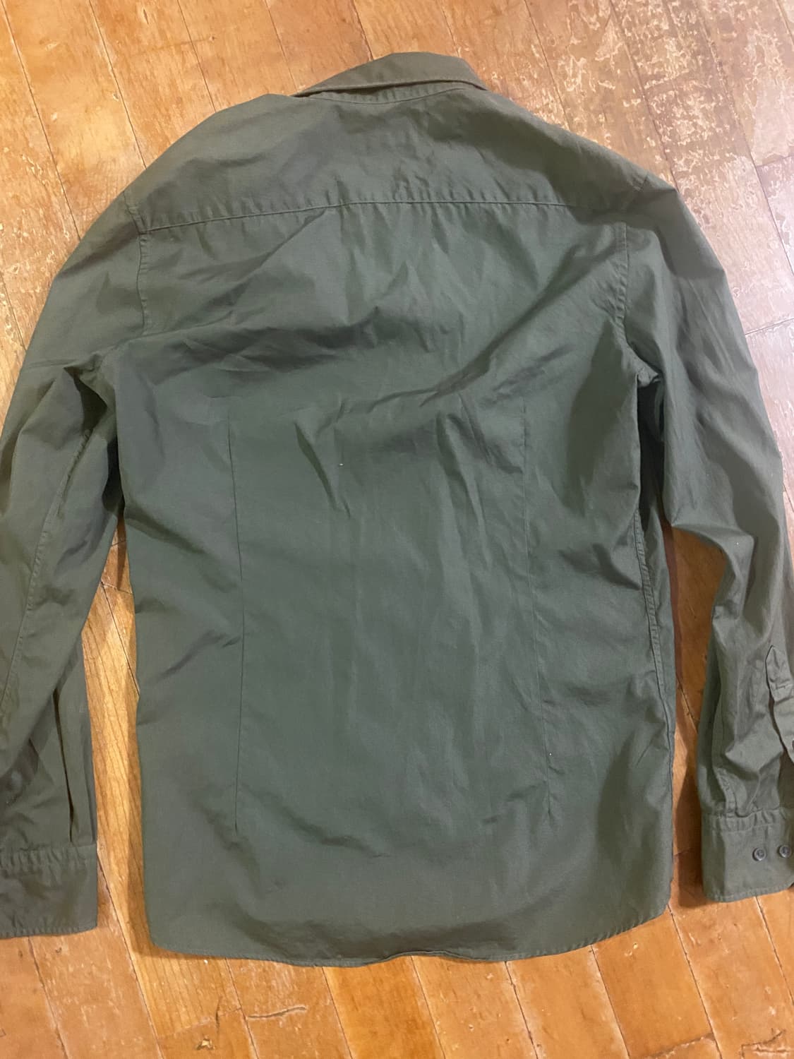 Massimo Dutti  올리브그린  코튼 셔츠 M 상품이미지3