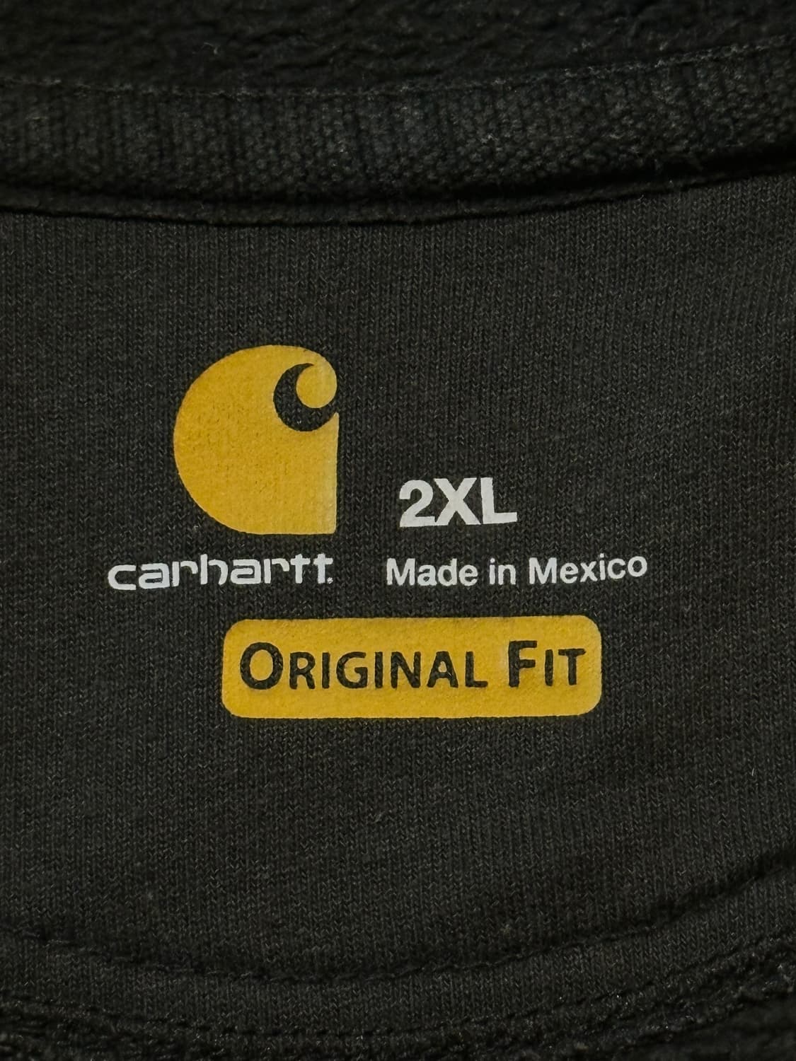 칼하트 CARHARTT 미드웨이트 오리지널핏 기모 후드티 블랙 상품이미지4
