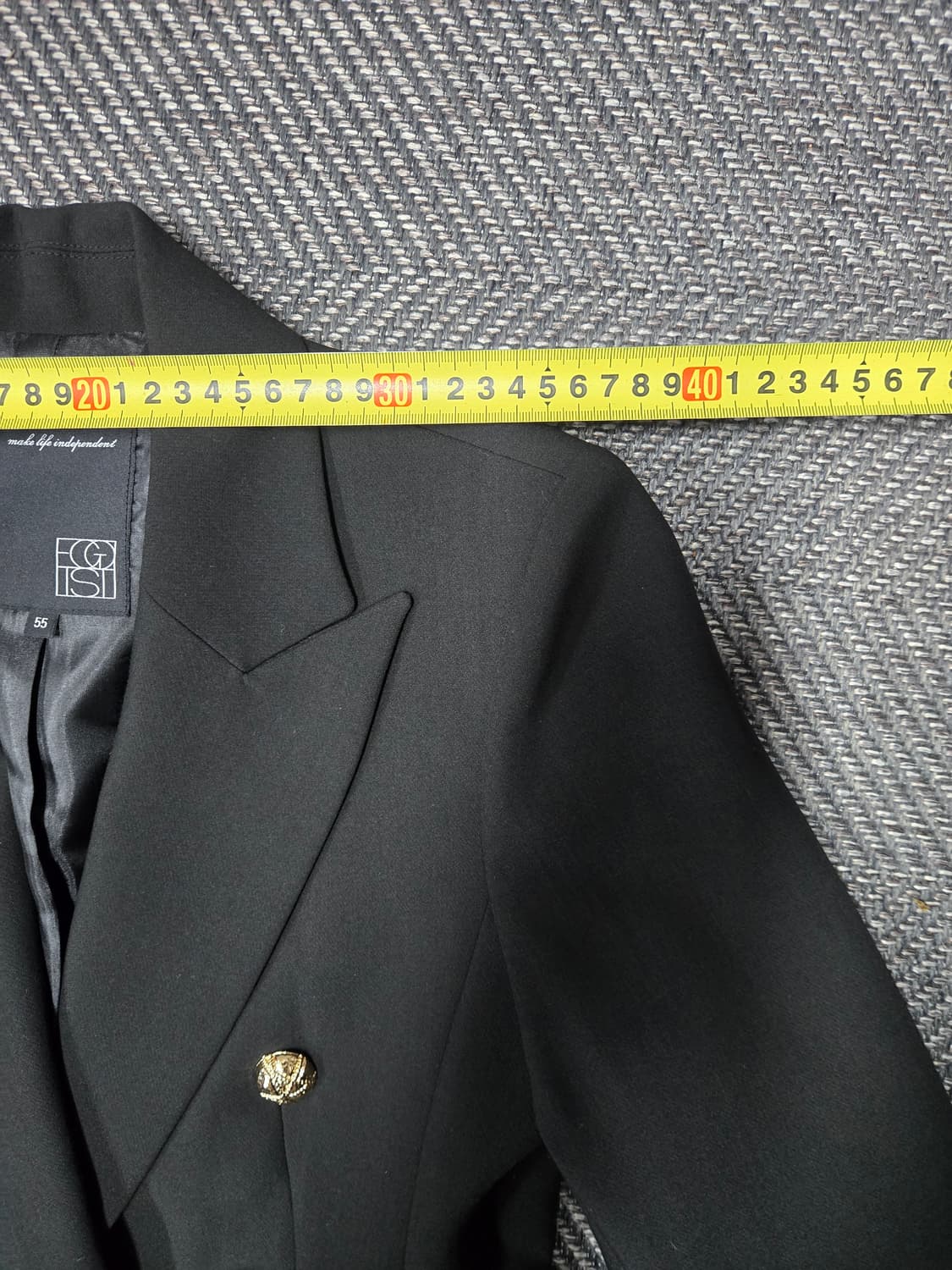 에고이스트 블랙 더블 자켓  상품이미지6