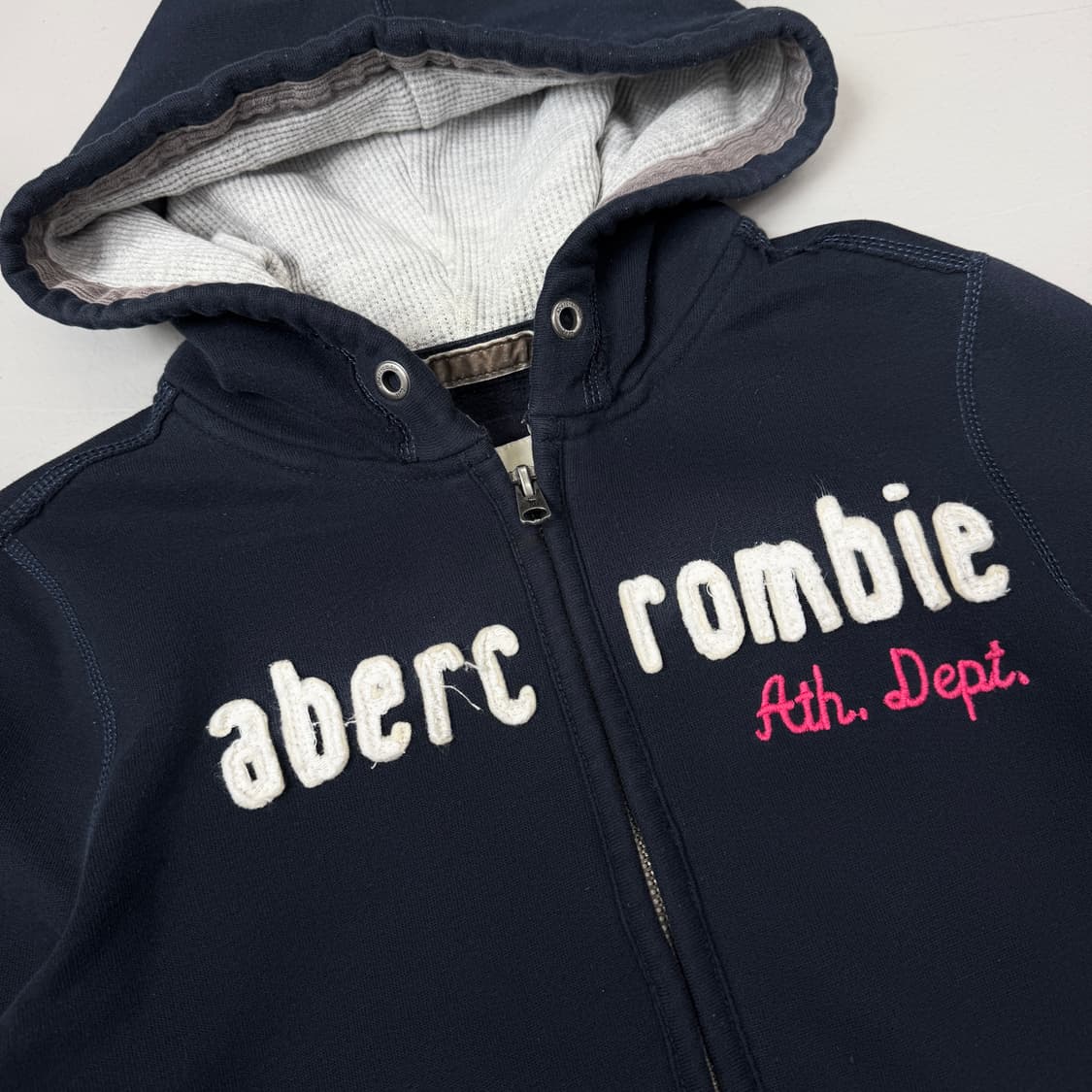 아베크롬비 Y2K 아치로고 후드집업 상품이미지3