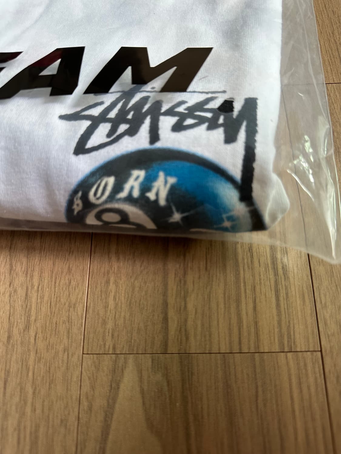 스투시 x 본앤레이즈드 8볼 티셔츠 화이트 XXL 2XL 상품이미지5