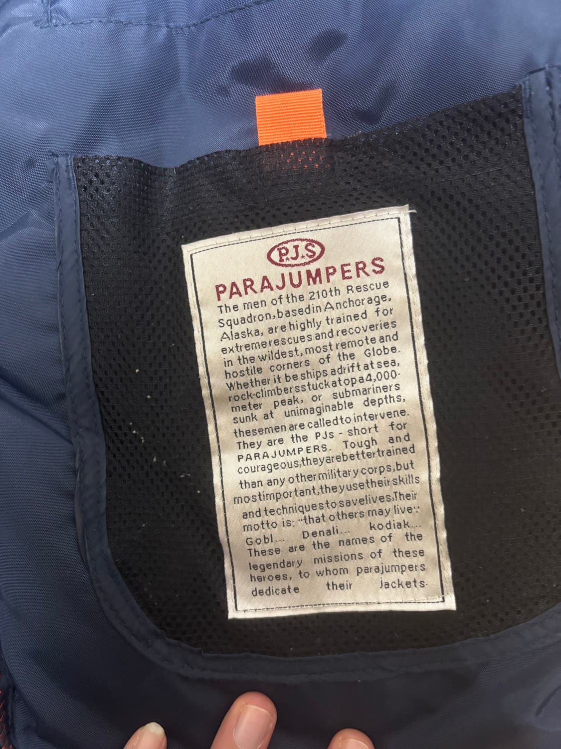 파라점퍼스 네이비 패딩 점퍼 상품이미지4