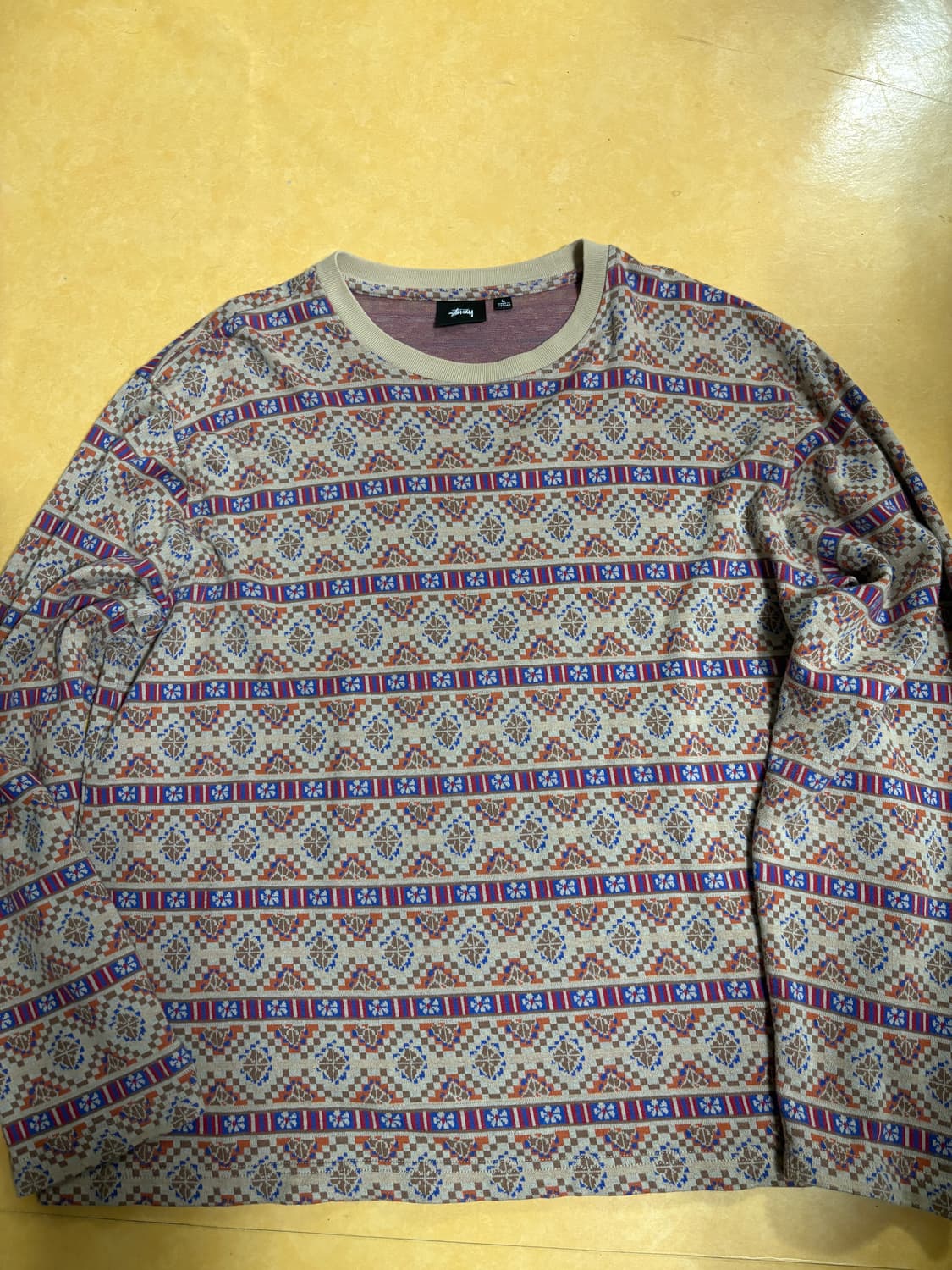 스투시 21ss giza 페어아일 롱슬리브 L 상품이미지4