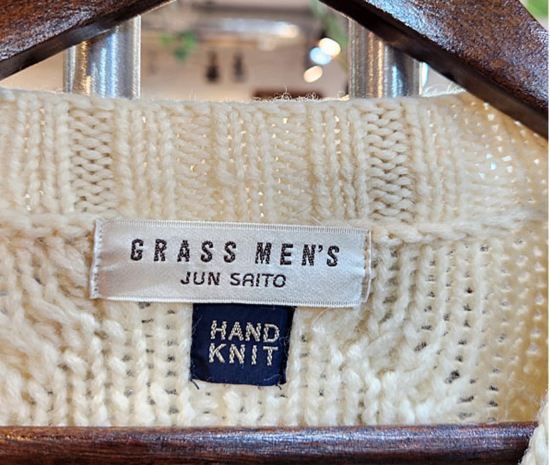 jun saito 폼폼 울 아이보리 스웨터 빈티지 가디건 상품이미지4