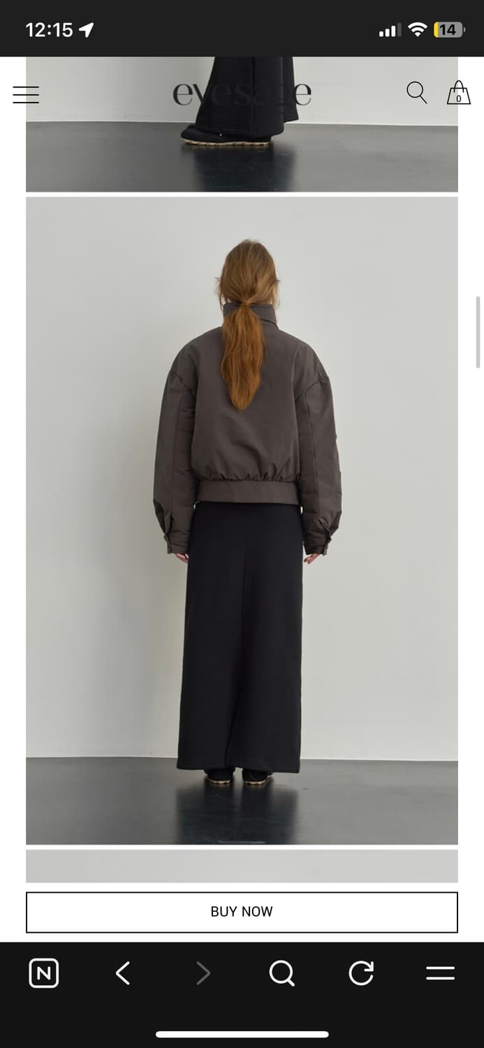 이브세이지 Padded blouson (Brown) 상품이미지2