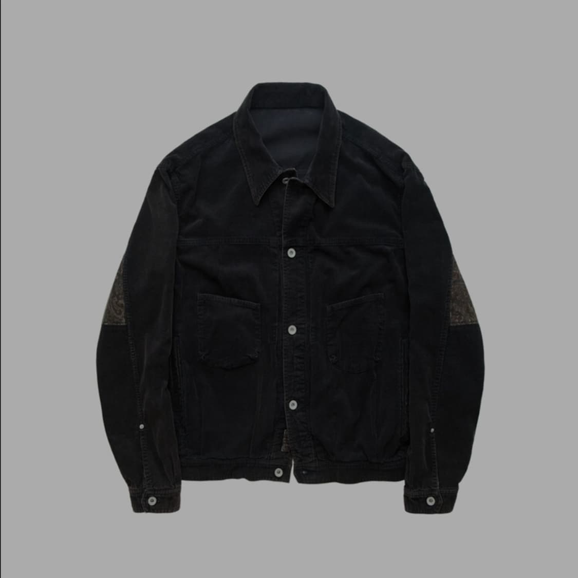 (4) 폴리테루 1011 페이즐리 트러커 다크퍼플네이비 새제품 상품이미지1