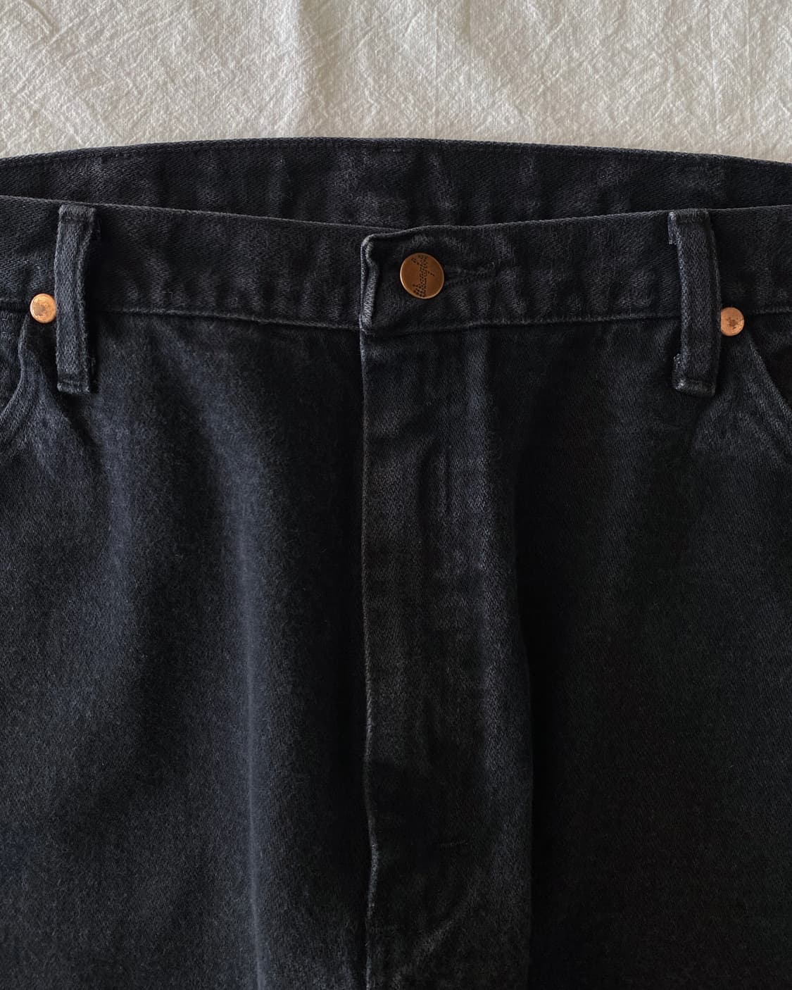 랭글러 블랙 데님 팬츠 상품이미지3