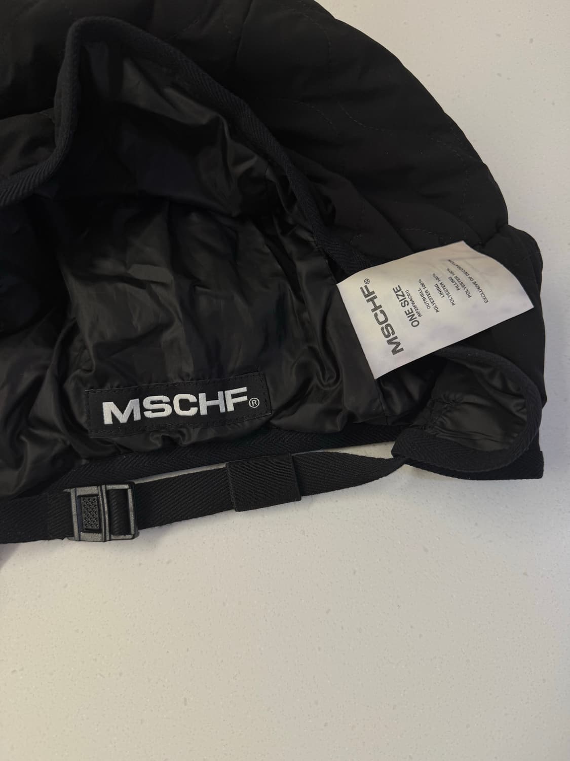 미스치프 퀼티드 푸퍼 햇 블랙 상품이미지4