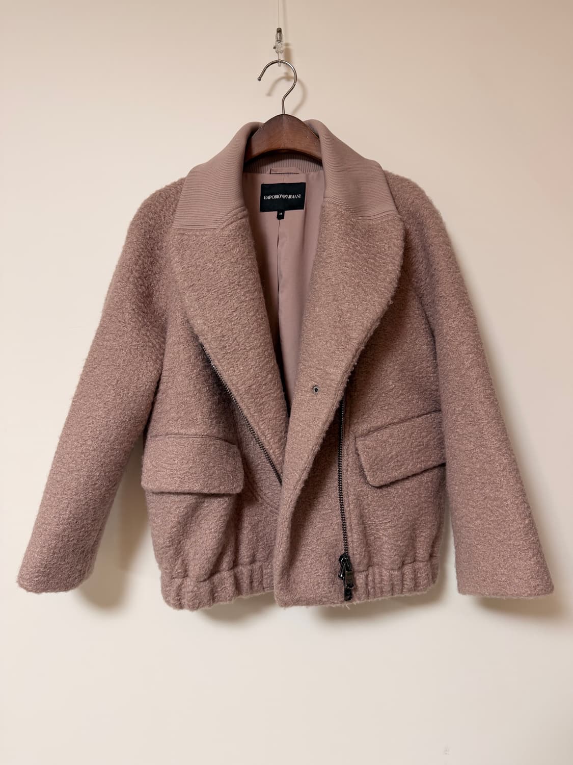 엠포리오 아르마니 모직 봄버 자켓 38 상품이미지1