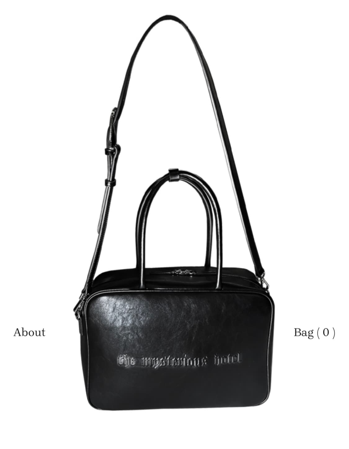 더미스테리어스호텔 카우 레더 스퀘어 백 상품이미지7