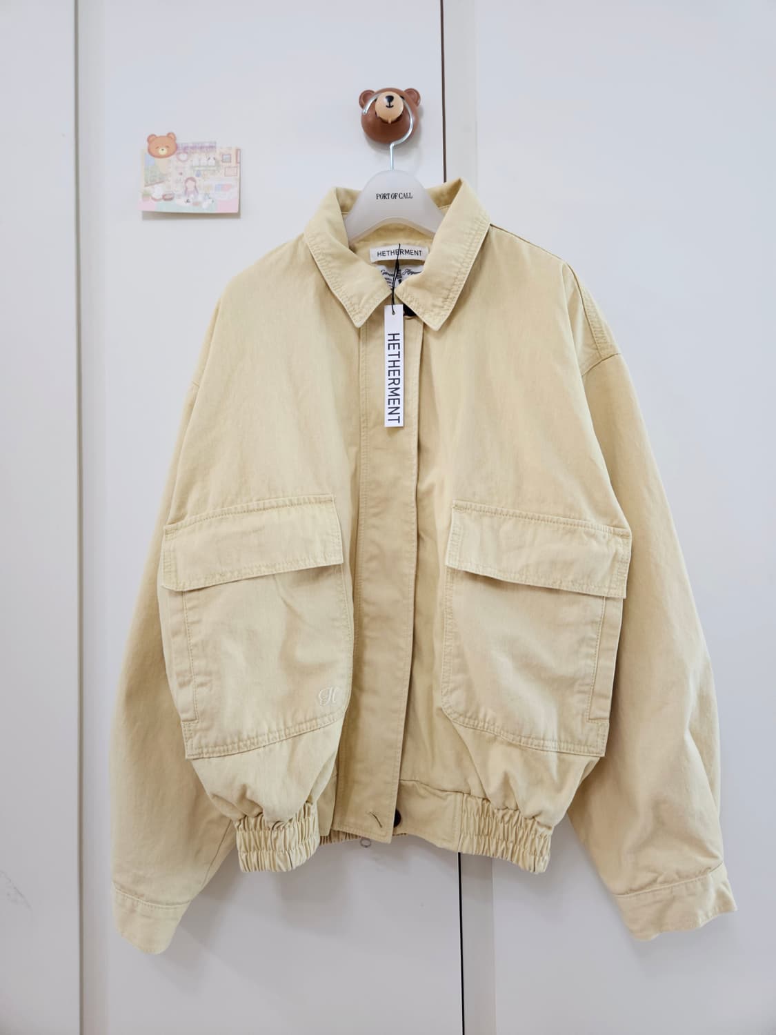 [새상품] 헤더먼트 가먼트 워싱 점퍼 90s garment 블루종 상품이미지8