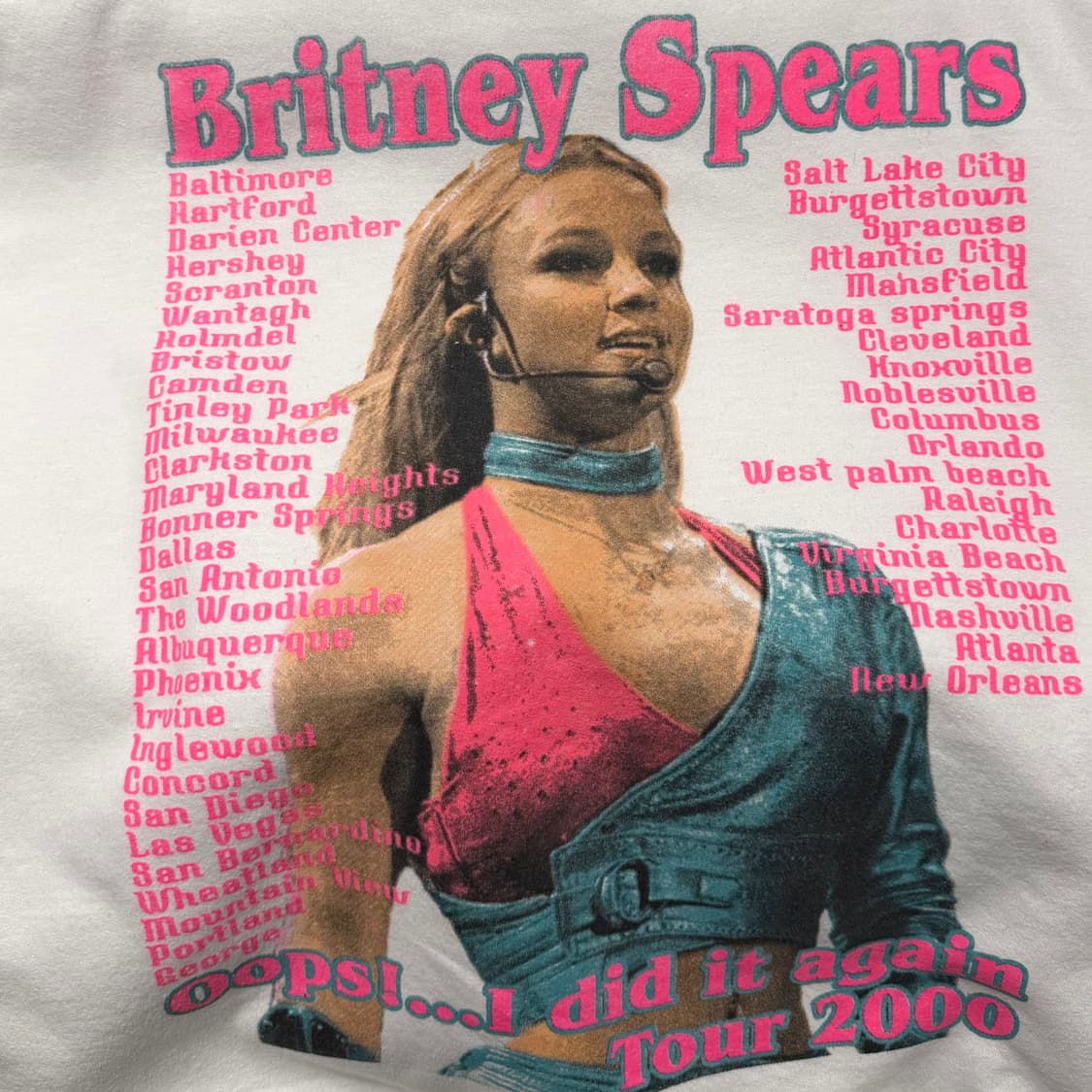 빈티지 00s 브리트니 스피어스 Tour  Boot 스웻 상품이미지4