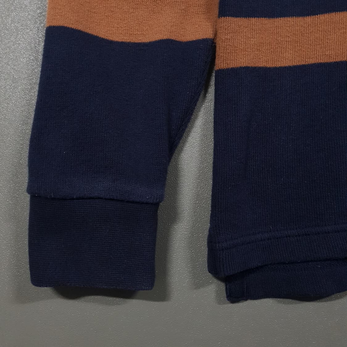 헤지스 신형 20FW 컬러블록 면 하프집업 코튼 니트 스웨터 긴팔티 L 상품이미지6