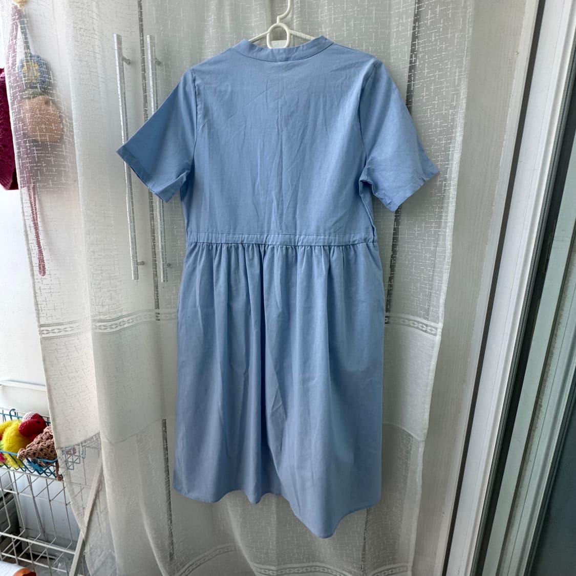 새상품 하늘색 반팔원피스 프리 상품이미지7