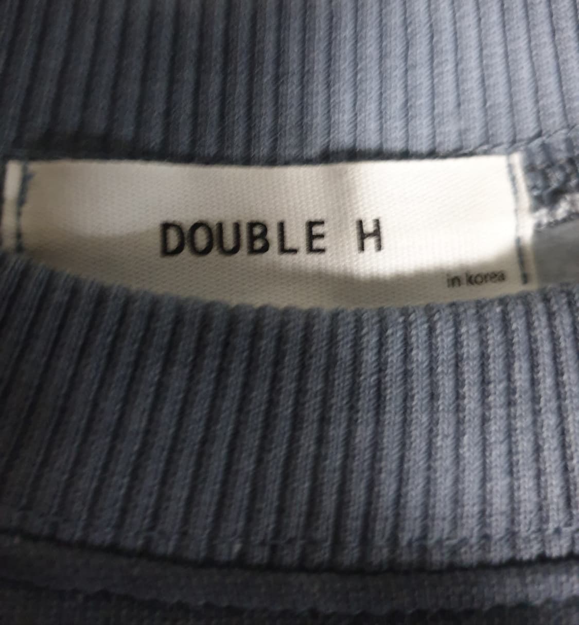 더블H 오버핏 물결 패턴 기모 맨투맨 (F) 상품이미지2