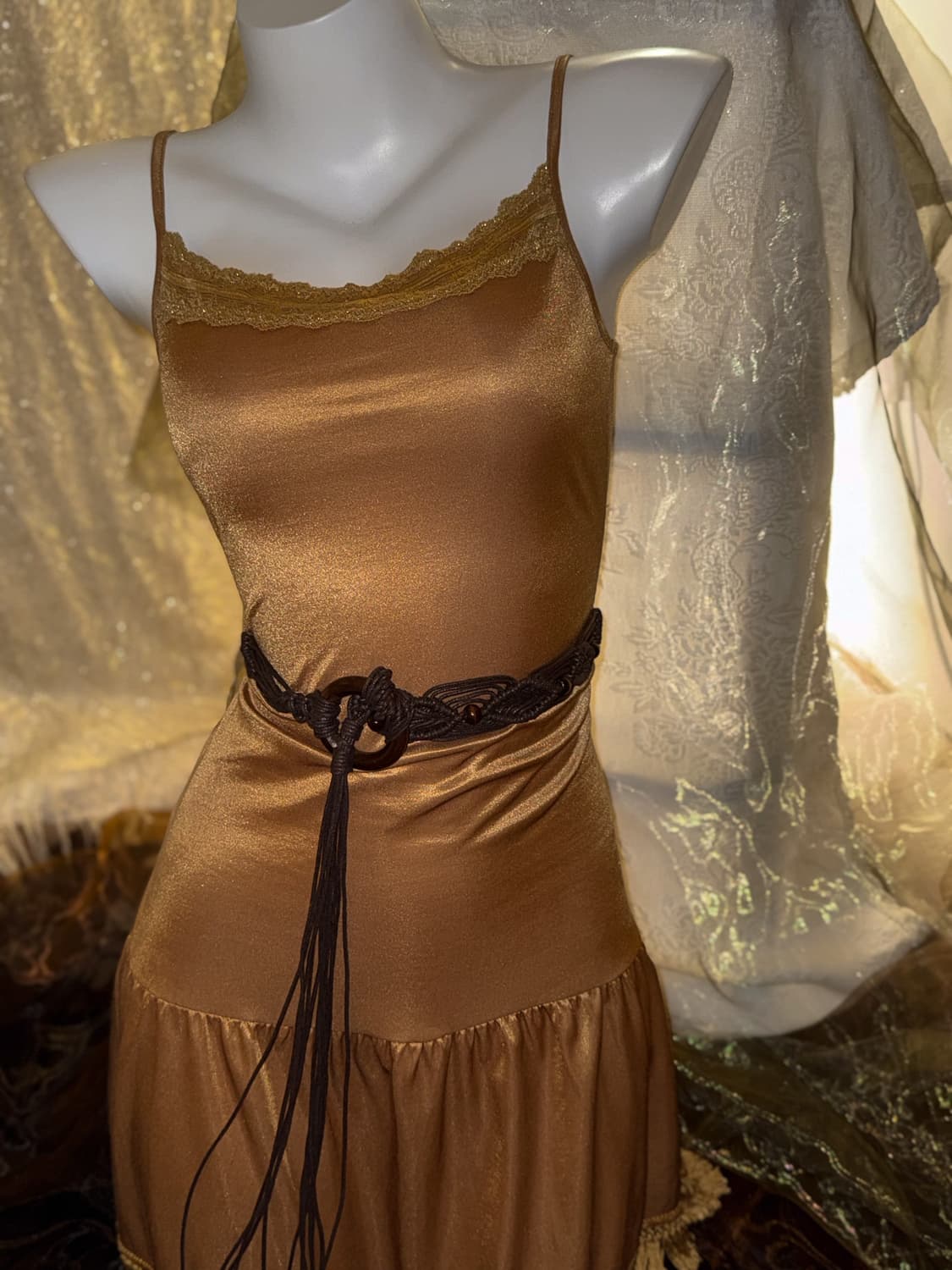 Fringed Gold Long Sleeveless 0169 상품이미지4