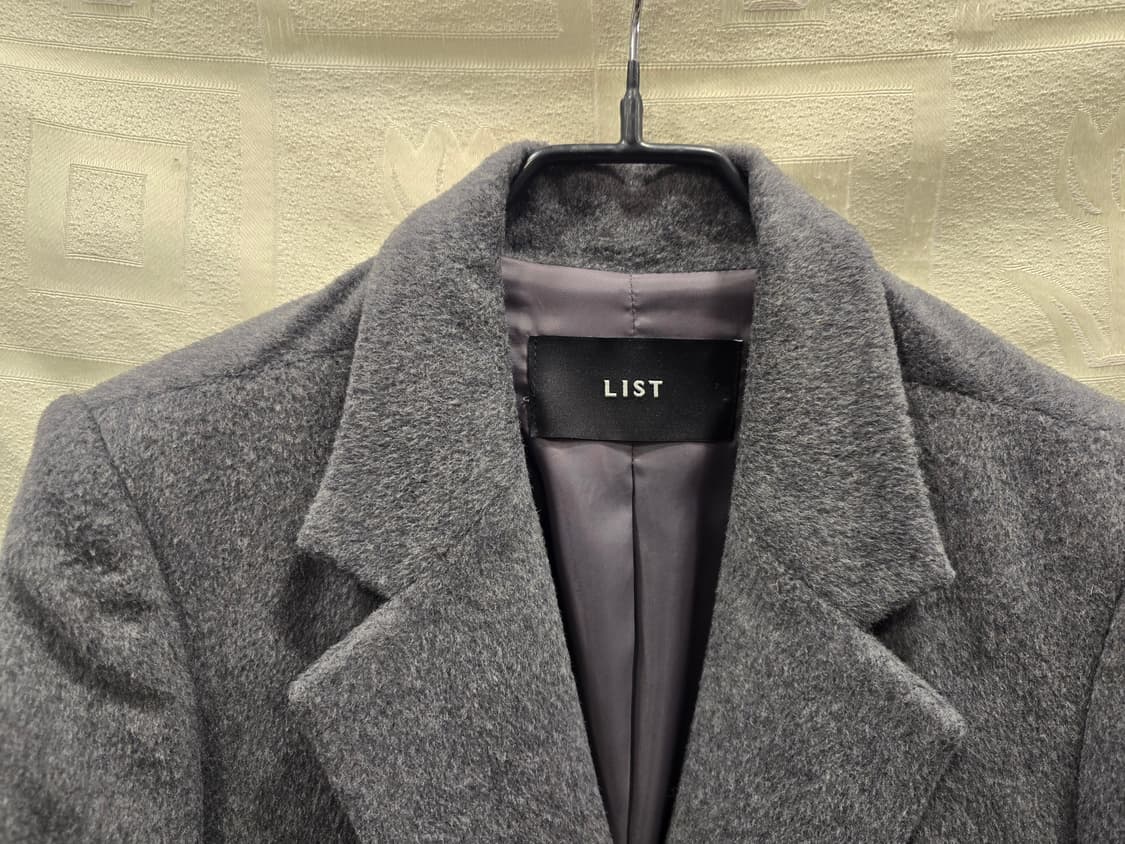 리스트 LIST 회색 모직 코트 55 상품이미지2