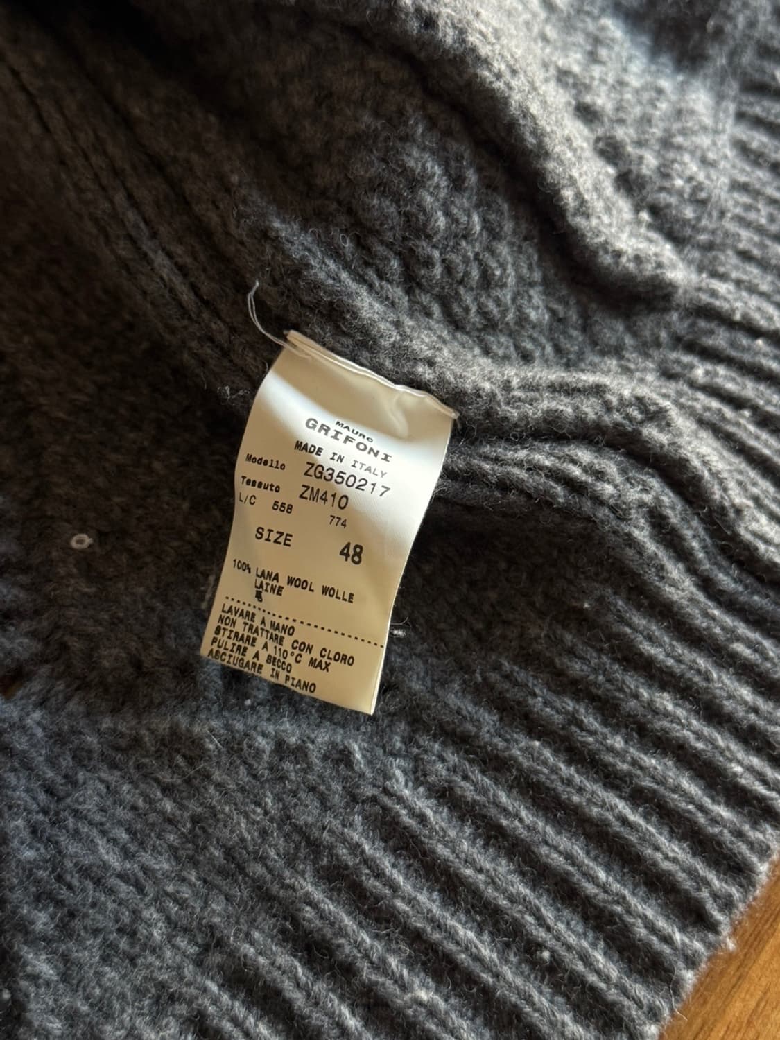 마리오 그리포니 노르딕 숄칼라 가디건 100 상품이미지7