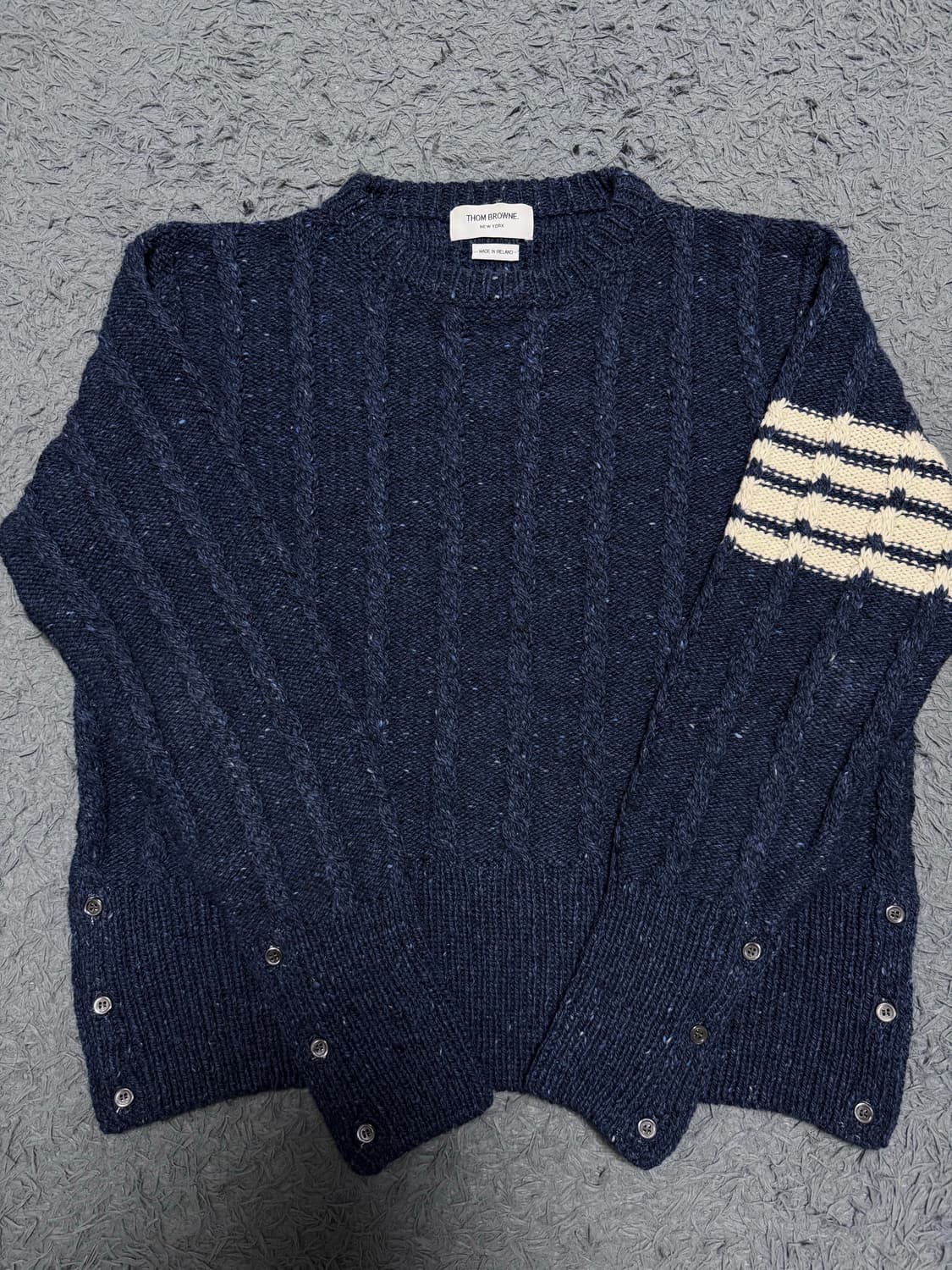 톰브라운 도네갈 니트 네이비 4사이즈 상품이미지1