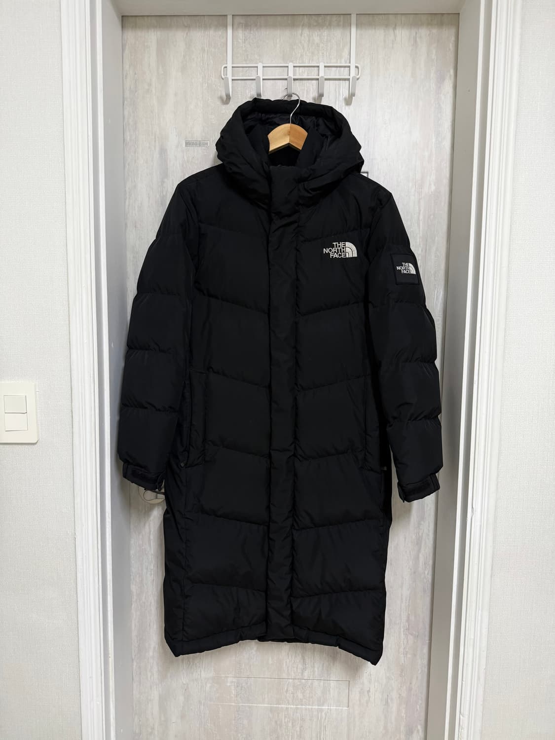 XS 85 / 노스페이스 구스다운 블랙 롱패딩 상품이미지1