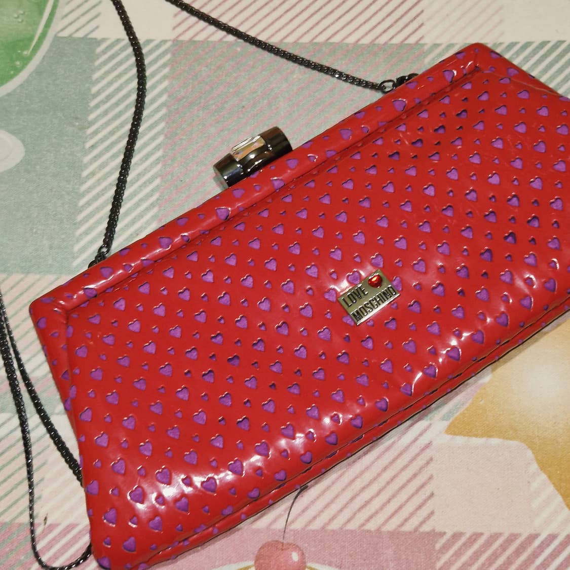 러브 모스키노 펀칭 하트 레더 3way 체인백 상품이미지9