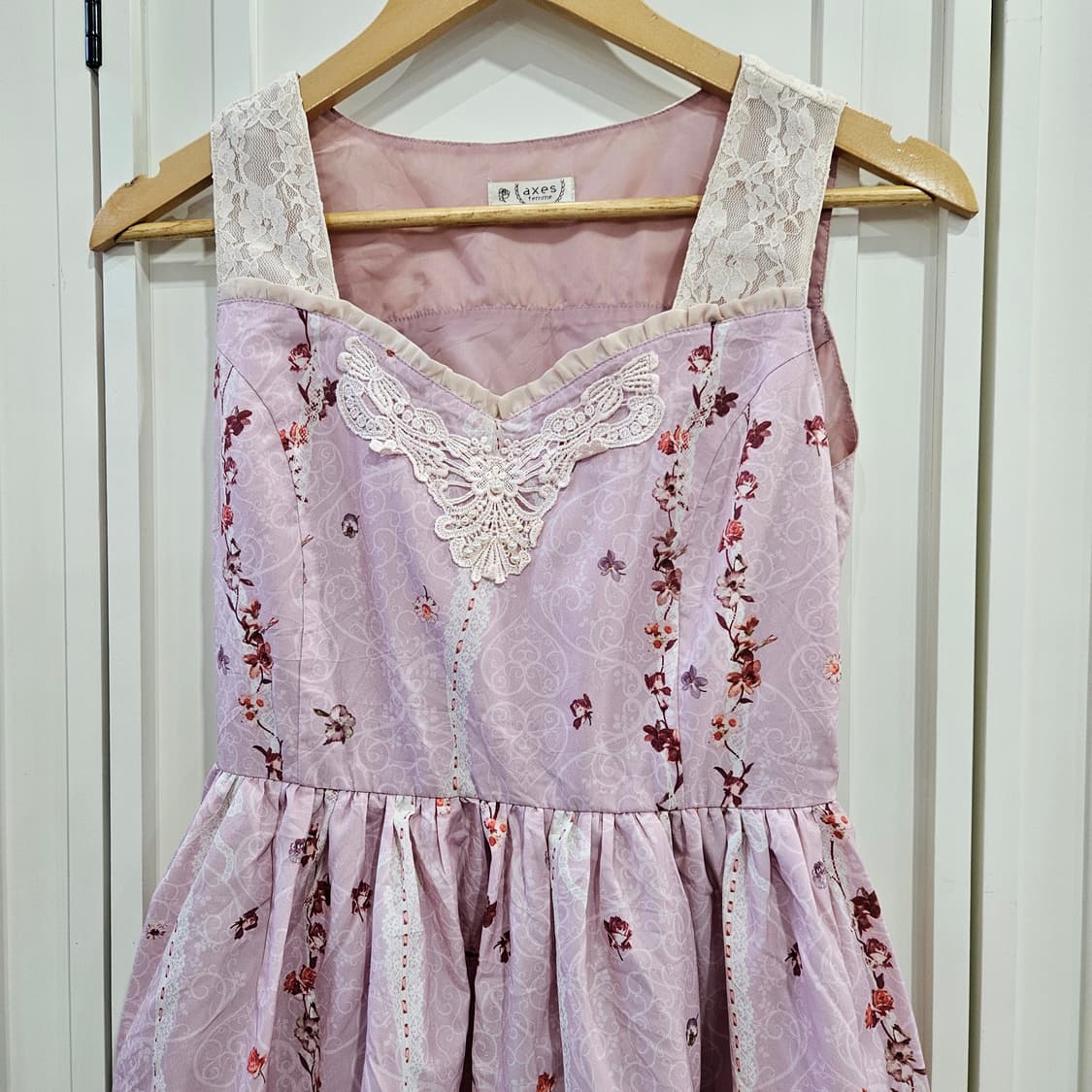 axes femme(엑시즈팜) 플라워 레이스 원피스 상품이미지3