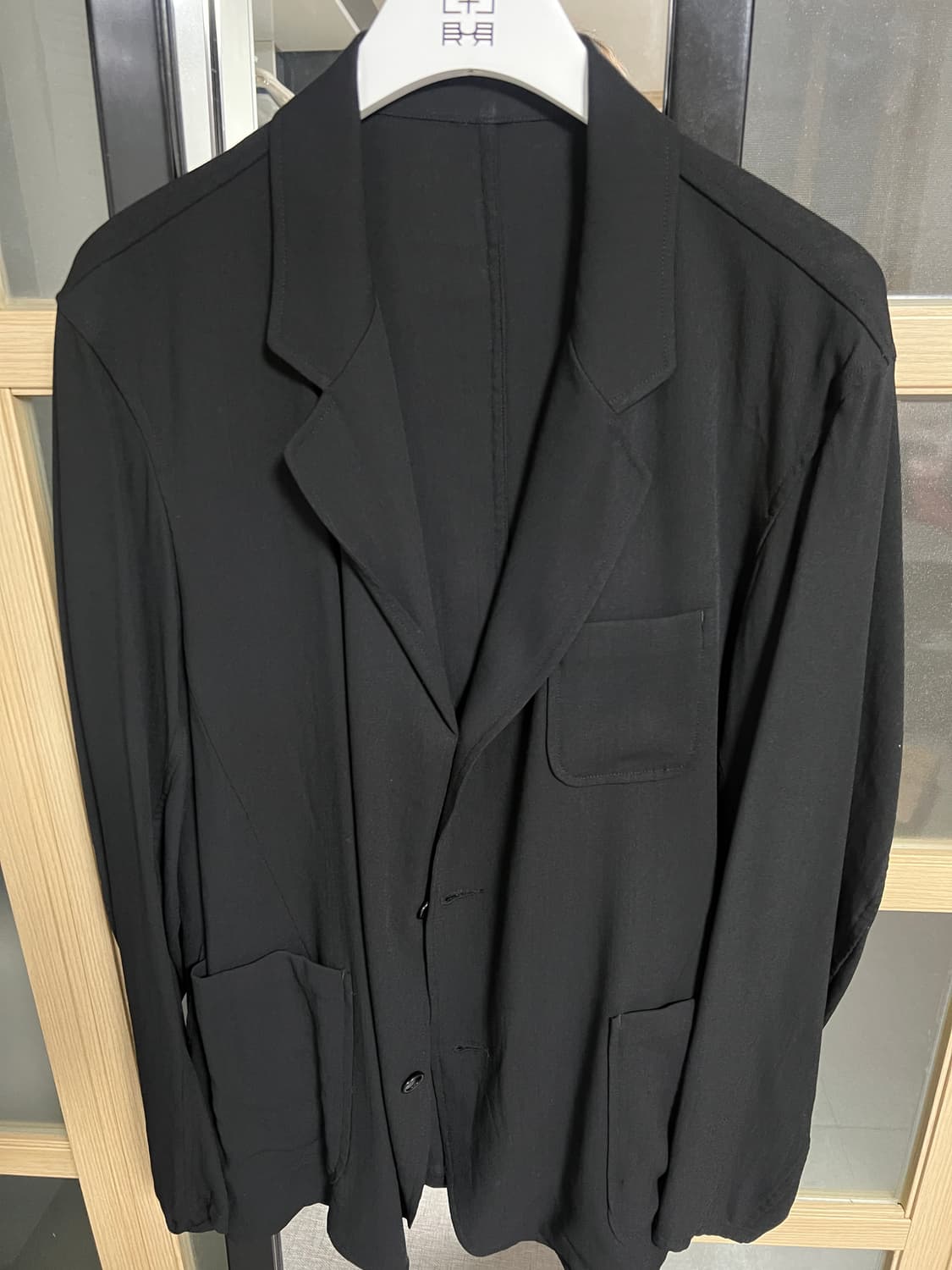 [1] 이얼즈어고 써머 울 스포츠 코트 자켓 블랙 sport coat 상품이미지4