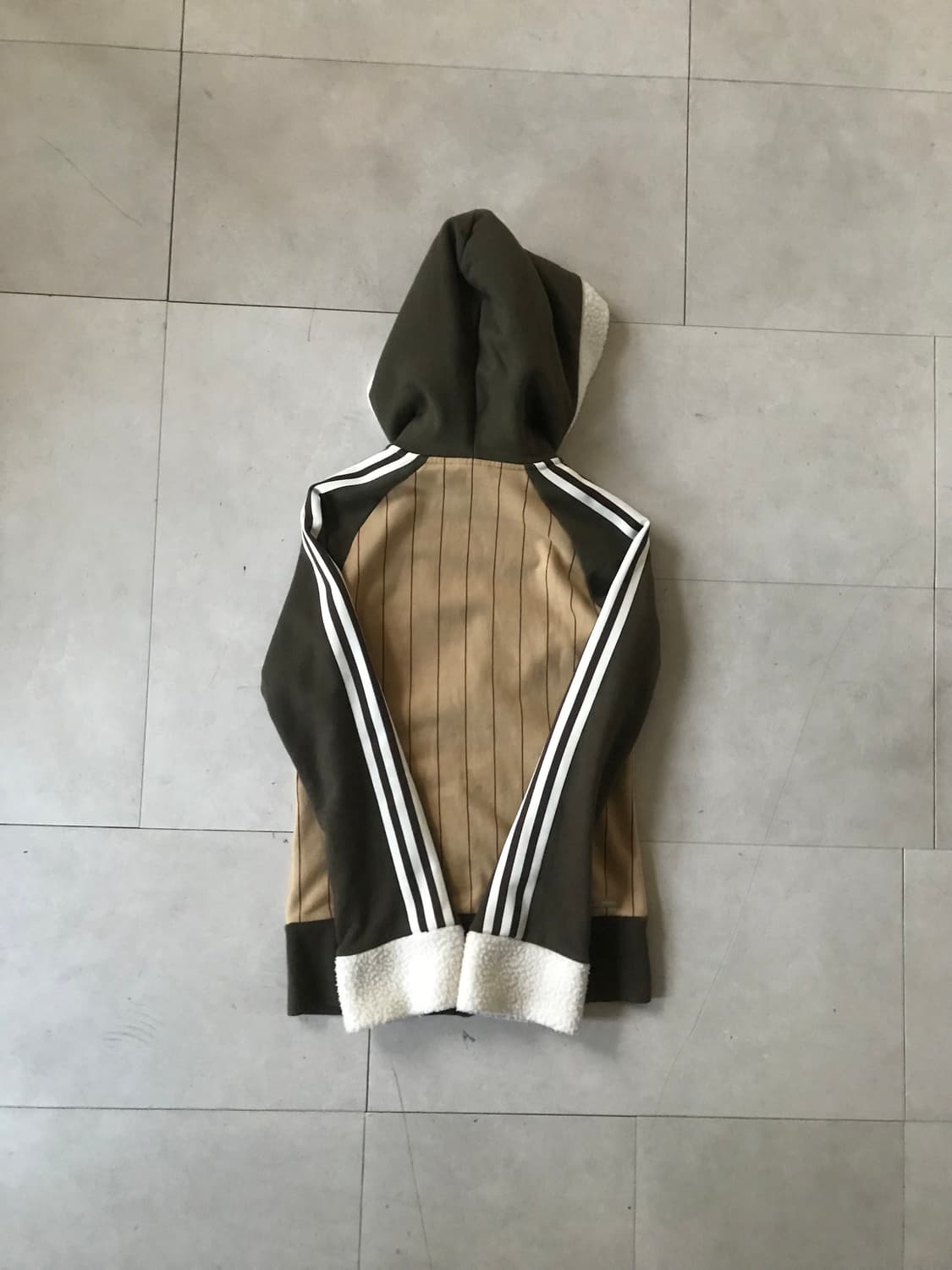 아디다스 00s 브라운 퍼후드집업 상품이미지7