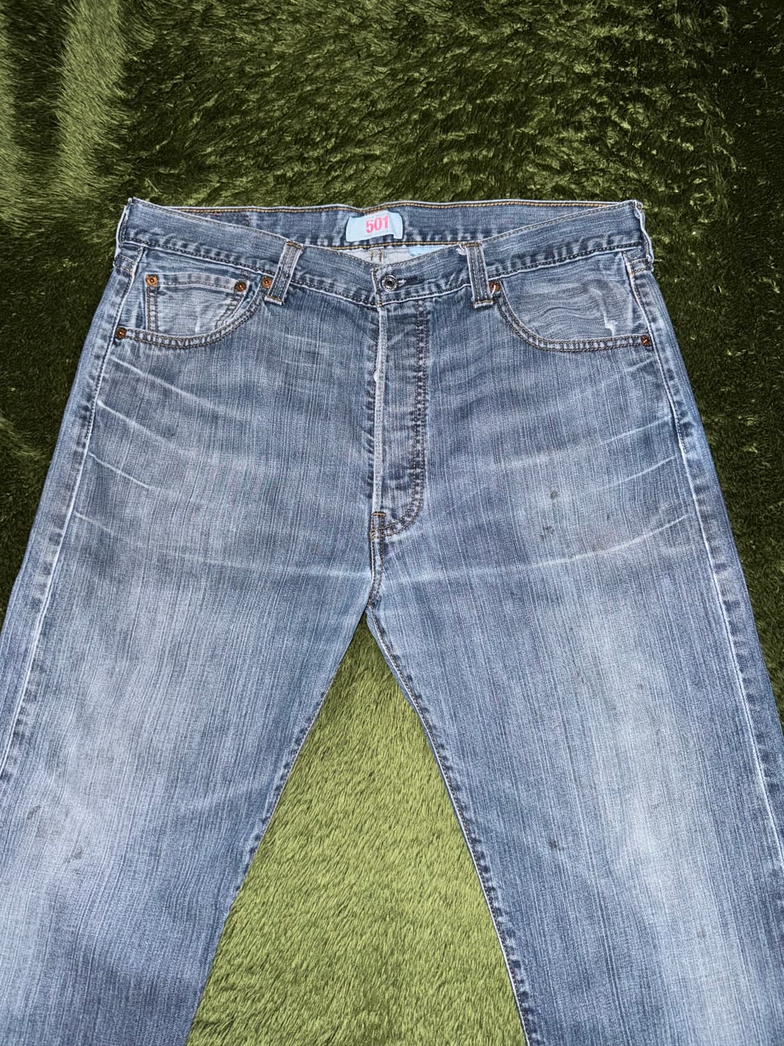 [W36/L32] 리바이스 501 USA 빈티지 워싱 데님 팬츠 상품이미지5
