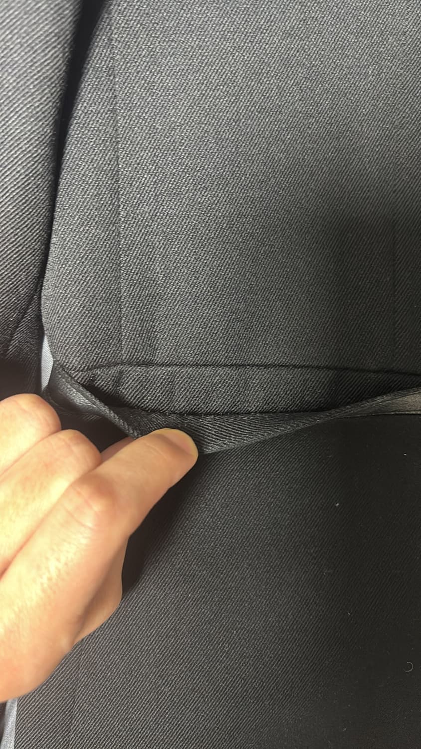 생로랑 레더 파이핑 블레이저 자켓 48사이즈 상품이미지3