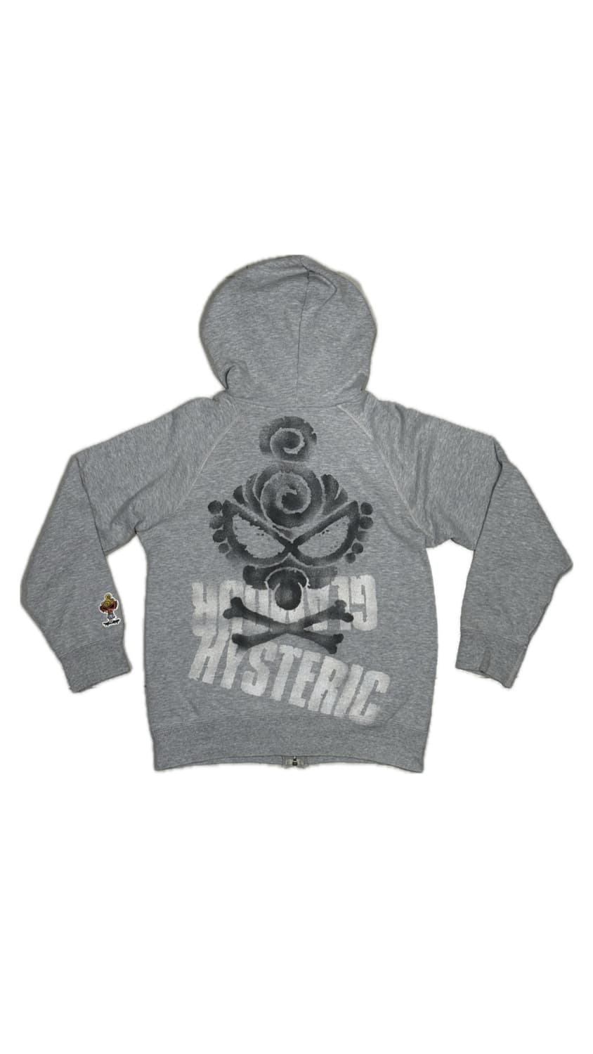 히스테릭 글래머 아카이브 상하반전 로고 프린팅 후드 집업 자켓 상품이미지2