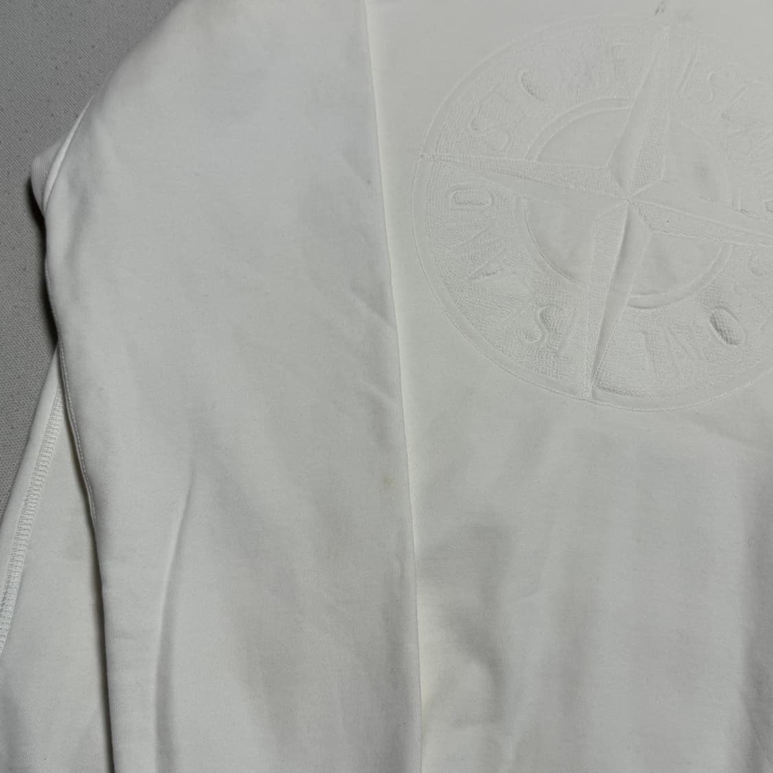 M 스톤아일랜드 양면 로고 화이트 맨투맨 상품이미지8