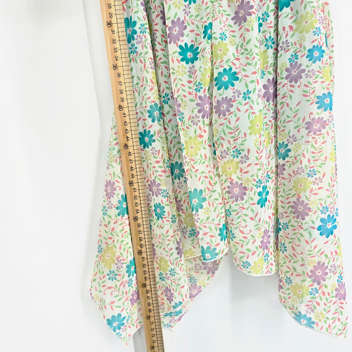 일본 빈티지 플라워 리본 페프 블라우스 (감성룩) 상품이미지5