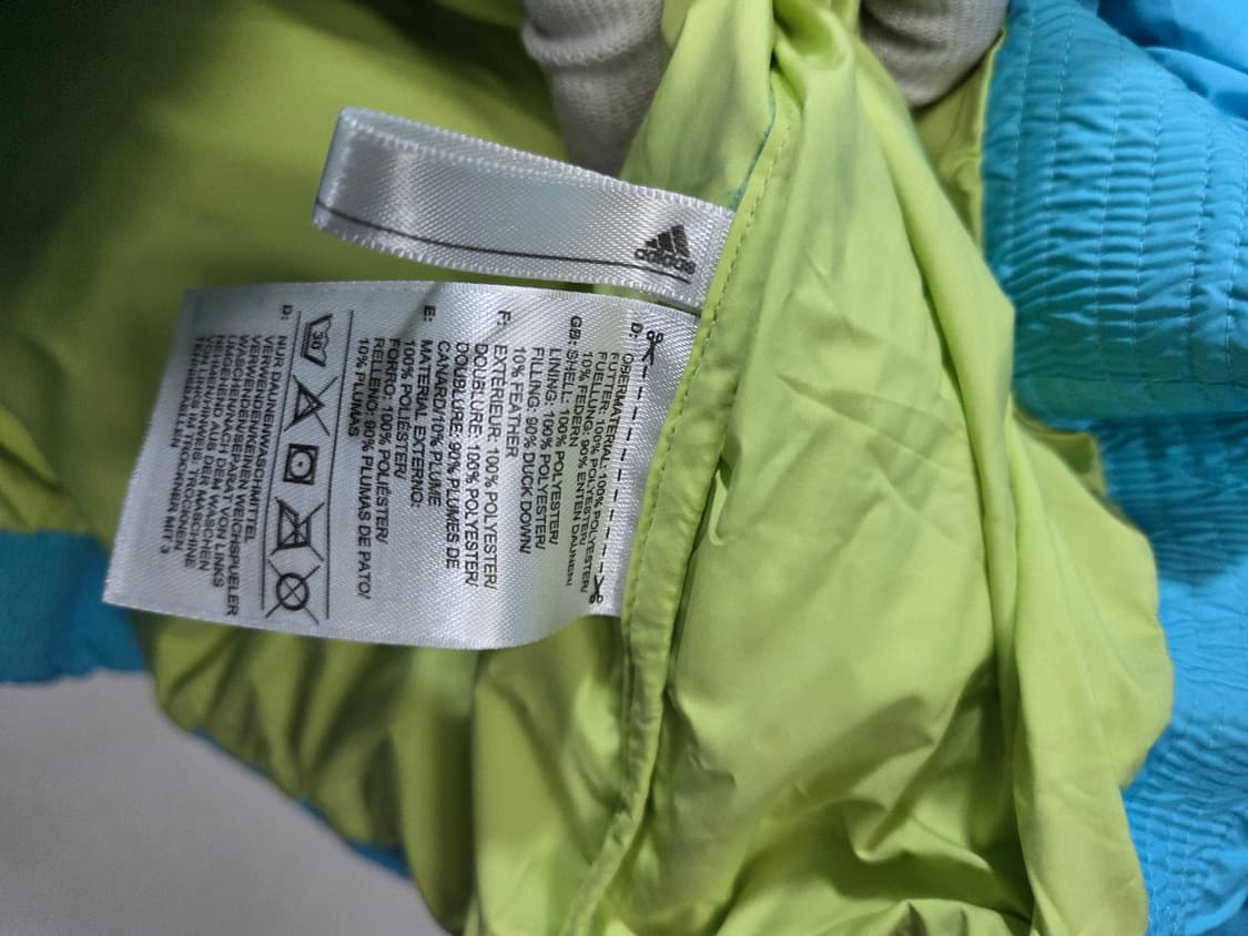 아디다스 하늘색 덕다운 패딩 점퍼 Y2K  상품이미지5